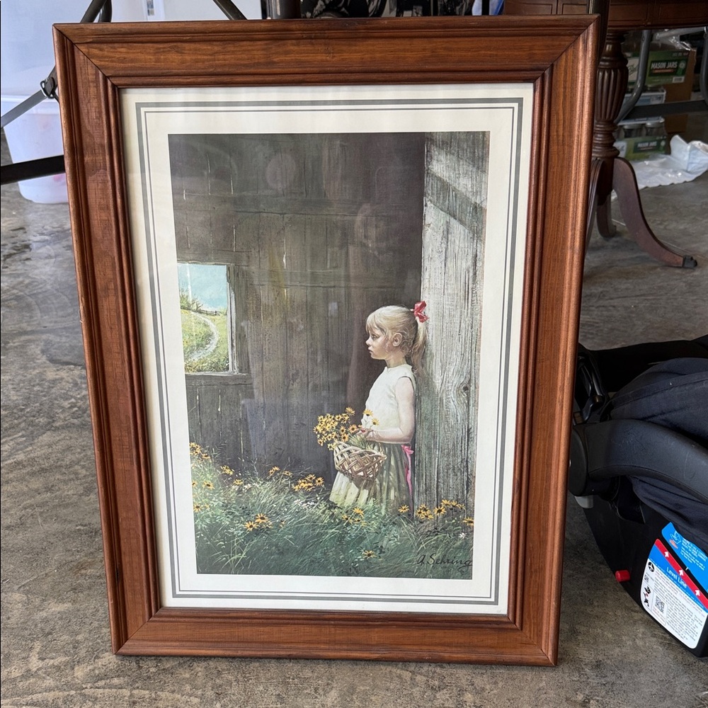 Vintage Framed Adolf Shering